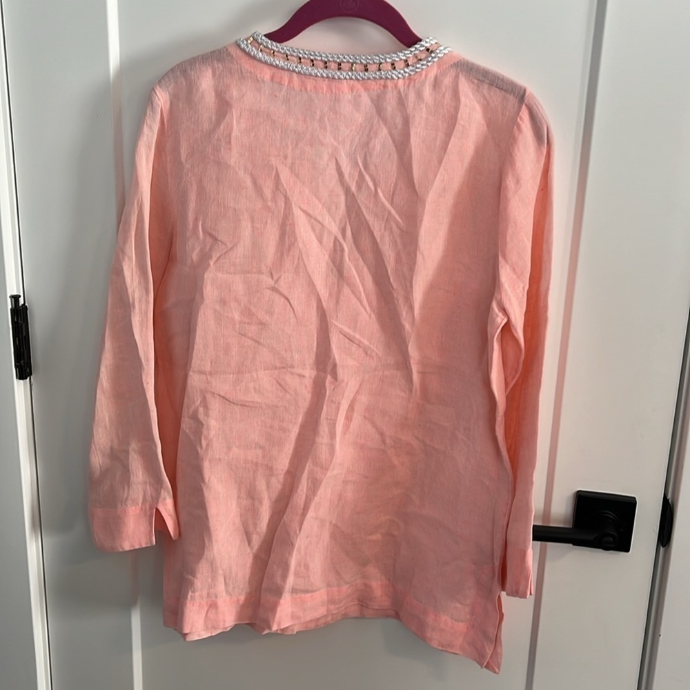 Lilly Pulitzer Linen Amelia Island Tunic EUC - Picture 10 of 13